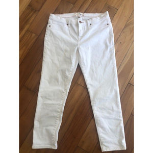 Dittos White Denim Capri